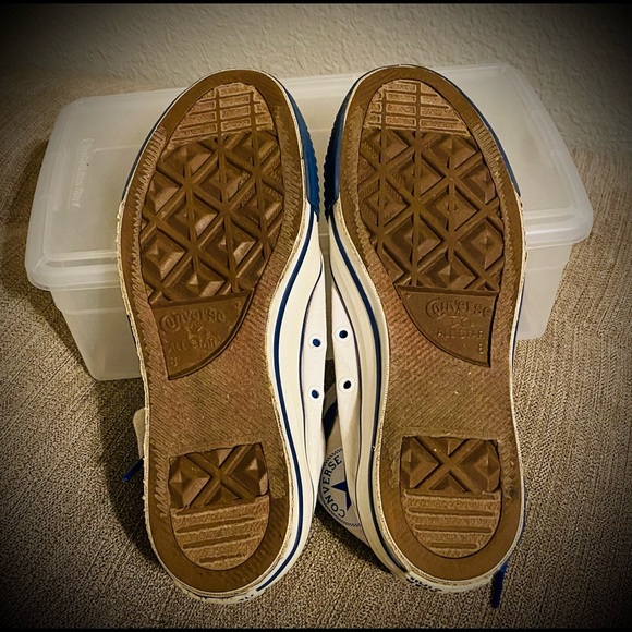 Vintage Chuck Taylor’s White/Blue size 8 - Picture 6 of 6